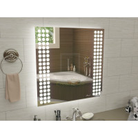 Квадратное зеркало с подсветкой для ванной Терамо 120x120 см
